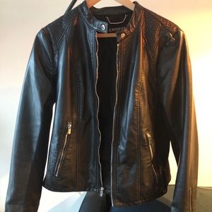 Express Black Faux Leather Jacket
